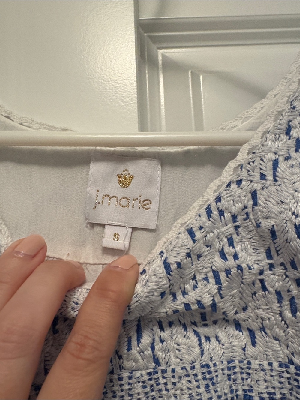 j.marie smocked midi dress. Size small - Picture 2 of 4